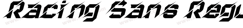 Racing Sans Regular字体转换